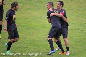 Sport - Calcio - Monterosi - L'esultanza dei biancorossi