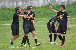 Sport - Calcio - Monterosi - L'esultanza dei biancorossi