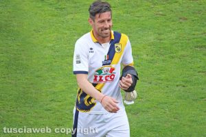 Sport - Calcio - Viterbese - L'infortunio al braccio di Matias Cuffa
