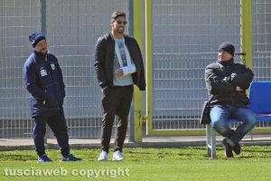 Sport - Calcio - Viterbese - Cuffa a bordo campo con l'evidente fasciatura