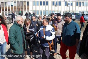 Viterbo - Migranti - La visita al campo all'ex Fiera