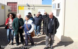 Viterbo - Migranti - La visita al campo all'ex Fiera