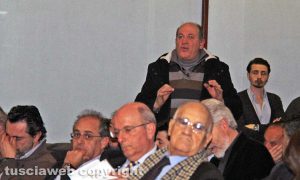 Viterbo - L'intervento dal pubblico all'incontro del centrodestra alle Terme dei Papi