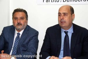 Enrico Panunzi e Nicola Zingaretti