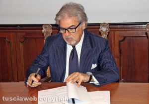Viterbo - Sottoscrizione protocollo Prefettura - Federlazio - Nicolò D'Angelo