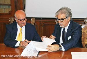 Viterbo - Sottoscrizione protocollo Prefettura - Federlazio - Calisti e D'Angelo