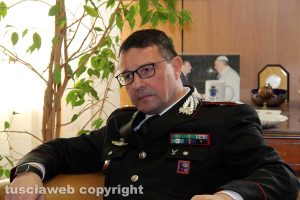Montefiascone - Il comandante provinciale dei carabinieri Giuseppe Palma illustra l'operazione Giardinetti