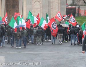 Vallerano - La manifestazione di Casapound