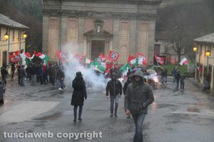 Vallerano - La manifestazione di Casapound