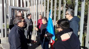 Viterbo - La manifestazione dei poliziotti di fronte alla questura