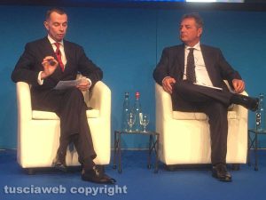 Lando Maria Sileoni e Jean Pierre Mustier, ad Unicredit