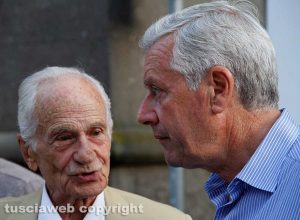 Il regista Giorgio Capitani con il sindaco Leonardo Michelini