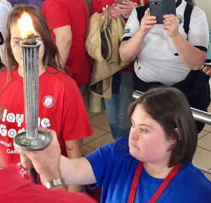 Giochi regionali di Nuoto Special Olympics di Frosinone - La tedofora Martina Casagrande