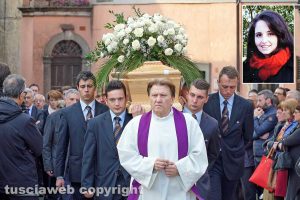 Femminicidio-suicidio a Orte - I funerali di Silvia Tabacchi a Vasanello