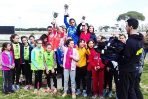 Sport - Atletica leggera - La rappresentativa Ragazze di Viterbo sul podio