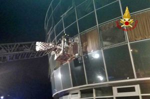 Perugia - Vigili del fuoco in azione