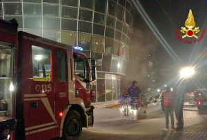 Perugia - Vigili del fuoco in azione
