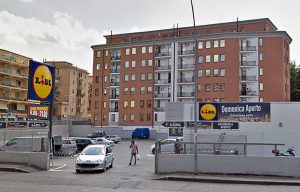 Viterbo - Il Lidl di via Polidori