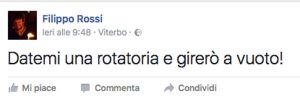 Viterbo - Il post di Filippo Rossi sulle rotatorie