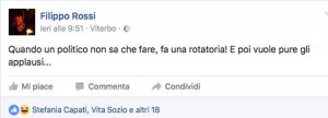 Viterbo - Il post di Filippo Rossi sulle rotatorie