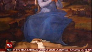 Il servizio del Tg2 sulla mostra alla National Gallery con la Pietà di Sebastiano del Piombo 