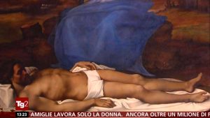 Il servizio del Tg2 sulla mostra alla National Gallery con la Pietà di Sebastiano del Piombo 