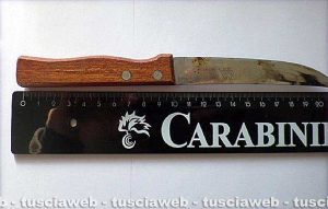 Montefiascone - Operazione Albornoz - Un coltello sequestrato