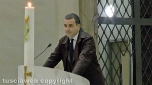 Viterbo - Il produttore Luca Bernabei ai funerali del regista Giorgio Capitani