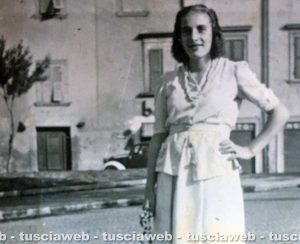 Maria Salcini in via Ascenzi nel 1942