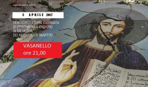 Veglia di preghiera per i missionari martiri
