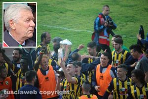 Sport - Calcio - La Viterbese festeggia - Nel riquadro: Leonardo Michelini