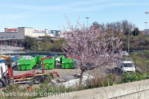 Viterbo - Il centro di raccolta rifiuti al Riello