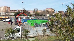 Viterbo - Il centro di raccolta rifiuti al Riello
