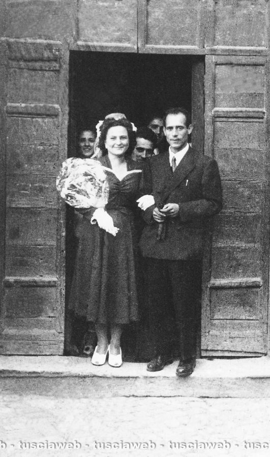 Vignanello - Come eravamo 1948 - Matrimonio di Silvia Cioccolini e Francesco Pastori