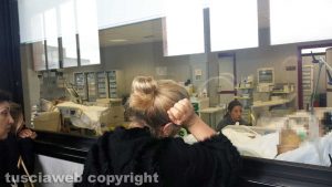 Ospedale di Belcolle - I parenti al capezzale del giovane ferito durante un tentato furto in banca