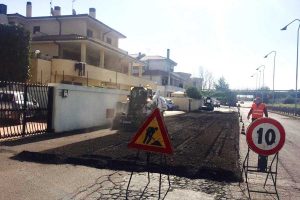 Montalto di Castro - I lavori in via Adriatica