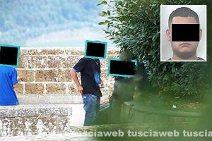 Montefiascone - Operazione Albornoz - Nel riquadro l'arrestato B.G.