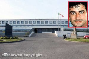Il tribunale di Viterbo - Nel riquadro Attilio Manca