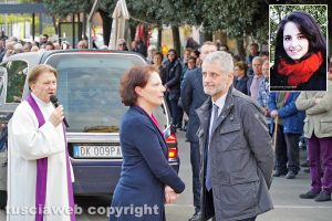 Femminicidio-suicidio a Orte - I funerali di Silvia Tabacchi a Vasanello - Mamma Beatrice e papà Antonio