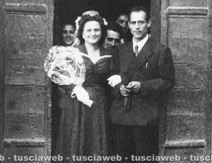 Vignanello - Come eravamo 1948 - Matrimonio di Silvia Cioccolini e Francesco Pastori