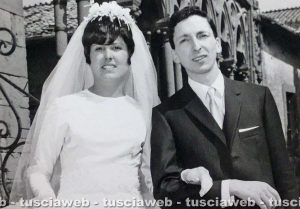 Viterbo - Gina Petroselli e Sergio Grazini sposi nel 1967
