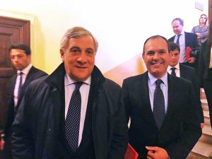 Antonio Tajani e Sergio Caci