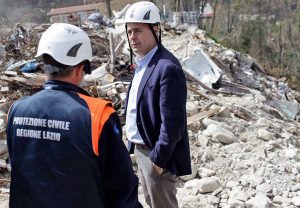 Nicola Zingaretti ad Amatrice