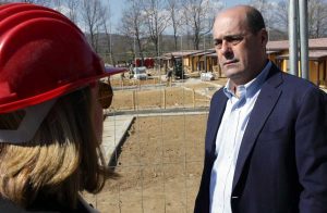 Nicola Zingaretti ad Amatrice