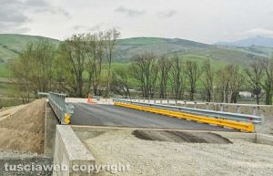Cassia - Ponte provvisorio sul Paglia allo svincolo per Radicofani
