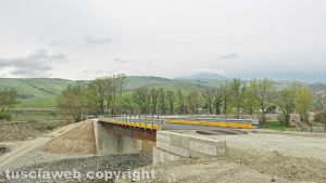 Cassia - Ponte provvisorio sul Paglia allo svincolo per Radicofani