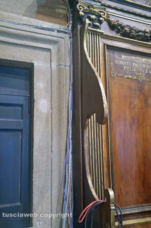 Viterbo - Cavi nella sala del consiglio a palazzo dei Priori