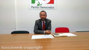 Viterbo - Il segretario del Pd Andrea Egidi