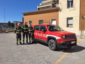 Viterbo - Vigili del fuoco - La nuova Jeep Renegade