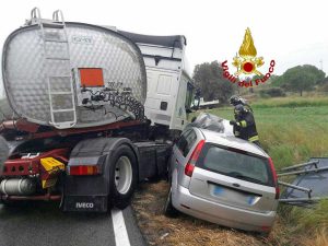 Tarquinia - L'incidente sull'Aurelia bis
